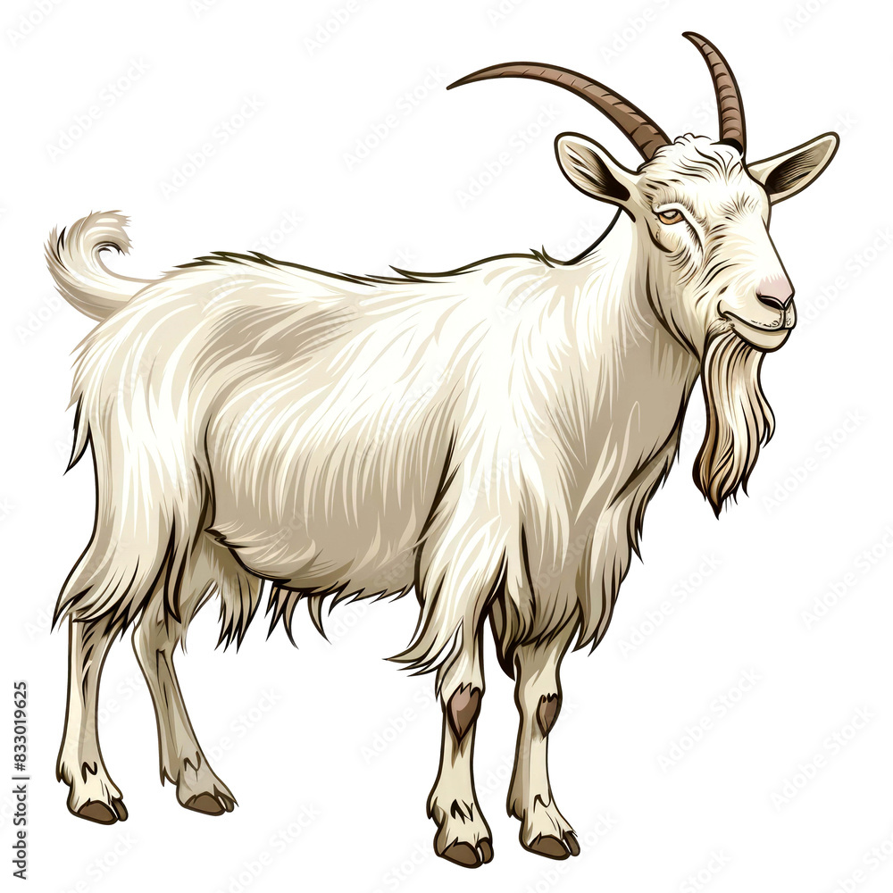 illustration art of goat illustration art of goat