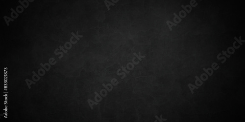 Black texture chalk board and black board background. stone concrete texture grunge backdrop background anthracite panorama. Panorama dark grey black slate background or texture.  photo