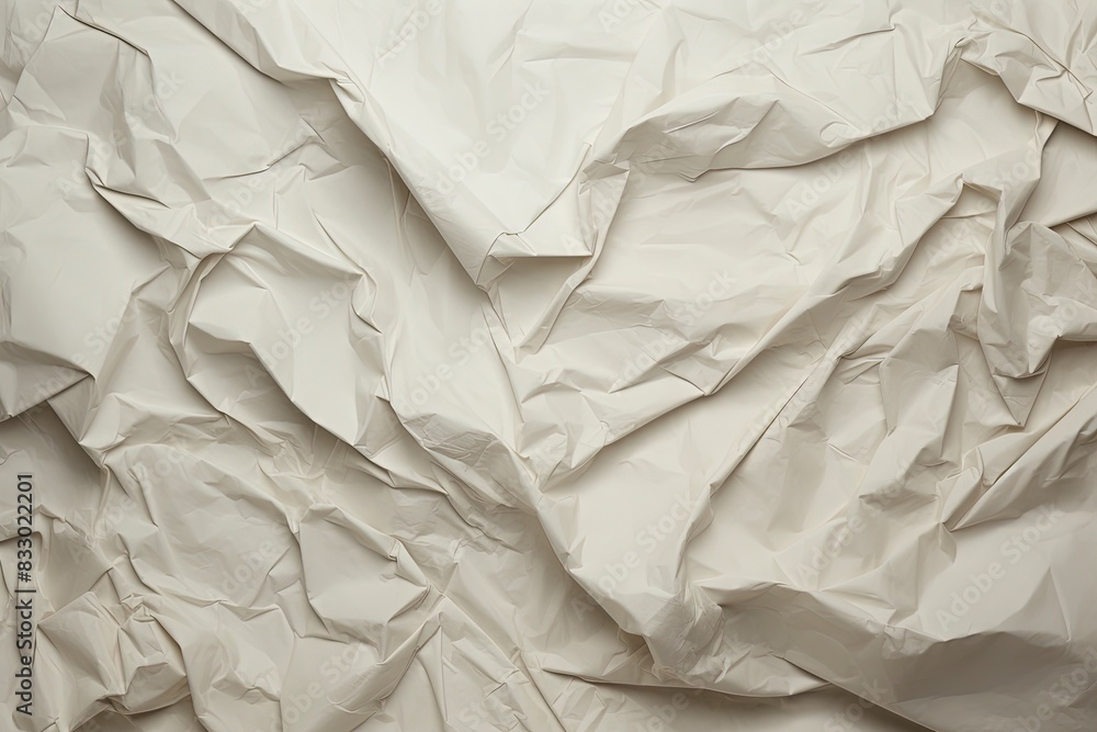 Fototapeta premium crumpled paper background, generative ai