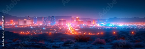 Cityscape - skyline  - resort town in the desert - gambling - resort - neon lights - inspired by the sights of Las Vegas - sin - vacation - holiday - getaway - escape photo