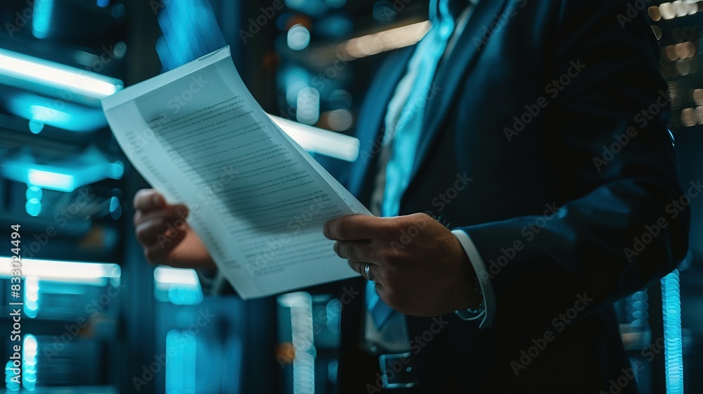 Obraz premium Advanced Data Management and Document Analysis in Digital Workspaces
