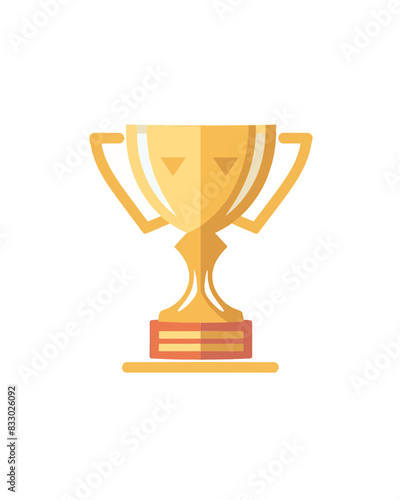 winner #1 trophy number one winner's golden shine winner's circle brand new award sweepstakes winning traditional blank name plate trophy resizable vector generative ai 