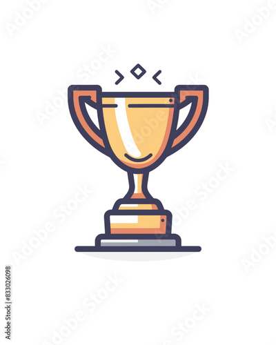 winner #1 trophy number one winner's golden shine winner's circle brand new award sweepstakes winning tiered blank name plate trophy resizable vector generative ai 