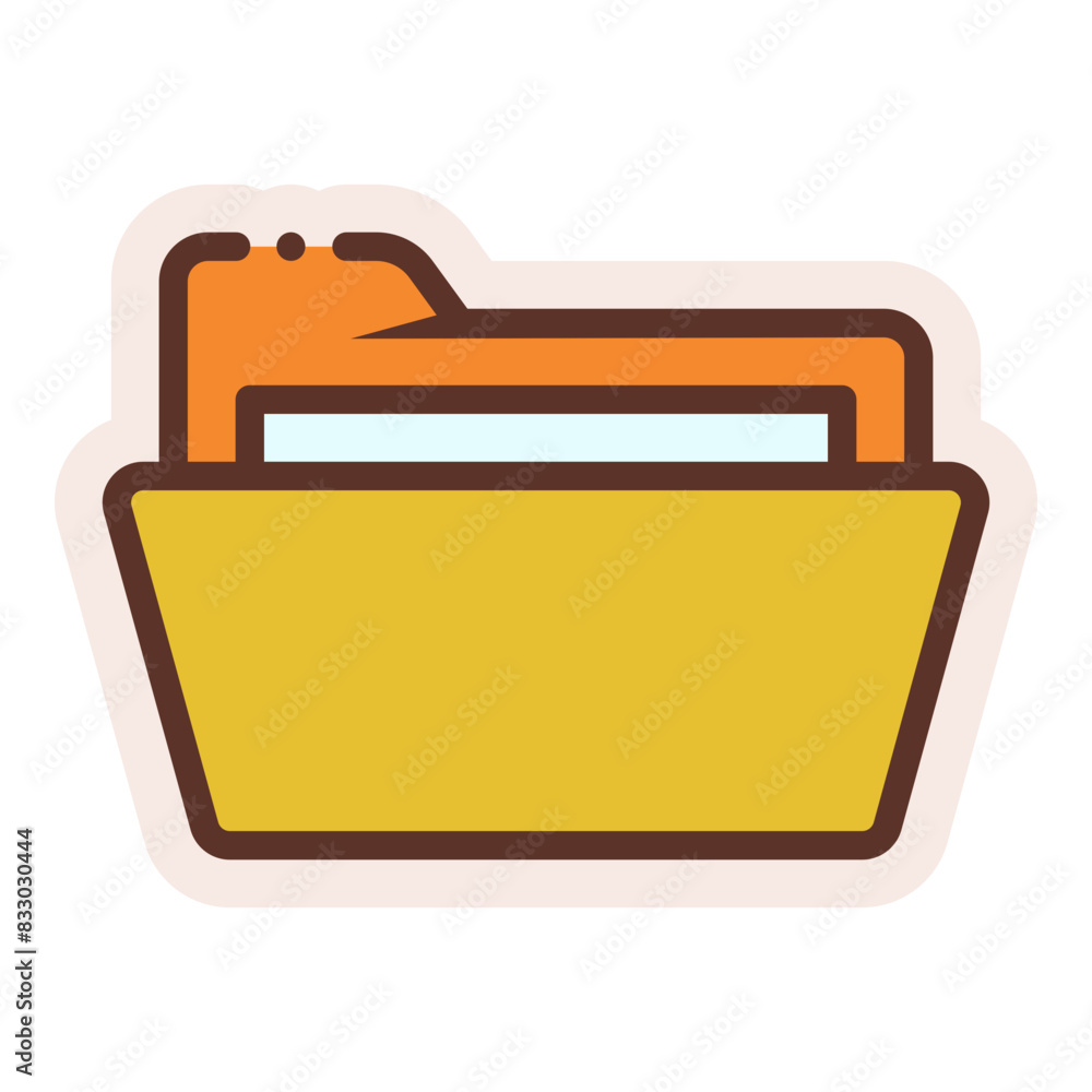 open folder sticker open folder sticker