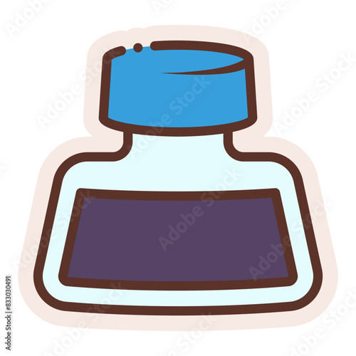 ink bottle sticker