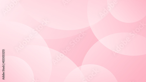 Abstract pink curve background, pink beauty dynamic wallpaper with circle shapes. Template banner background for beauty products, sales, ads, pages, events, web, and others © Ruwaifi