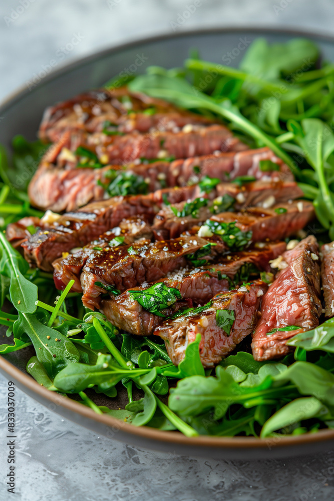 Fototapeta premium beef steak with vegetables