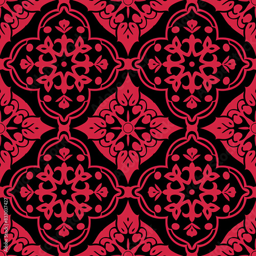 seamless damask pattern