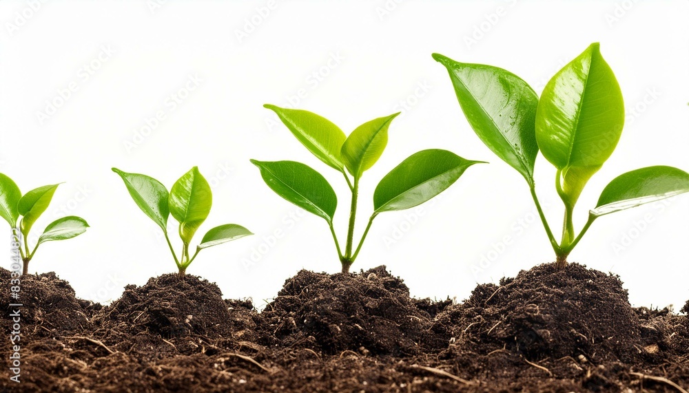 Green Growth: Isolated Young Sprout Emerging from Soil Green Growth: Isolated Young Sprout Emerging from Soil