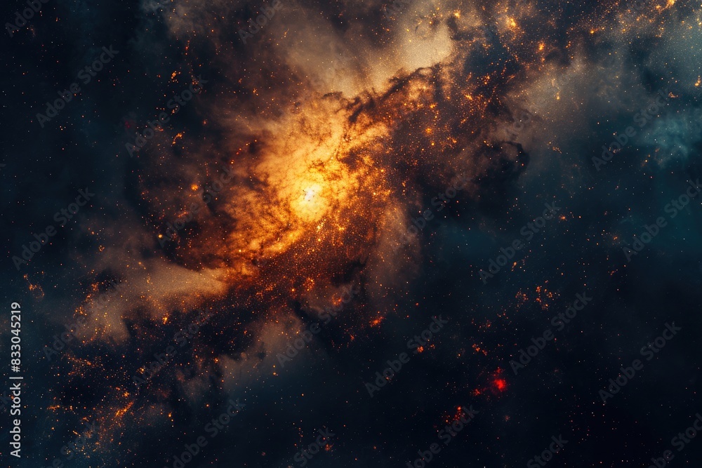 Fototapeta premium Brilliant astronomy scene with vivid colors