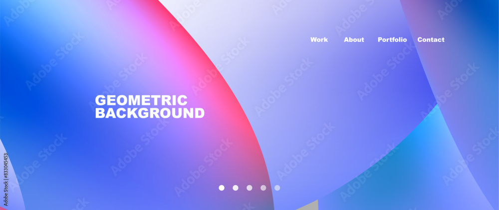 Bright multicolored geometric abstract shapes. Minimal trendy simplicity concept. Modern overlapping forms Bright multicolored geometric abstract shapes. Minimal trendy simplicity concept. Modern overlapping forms