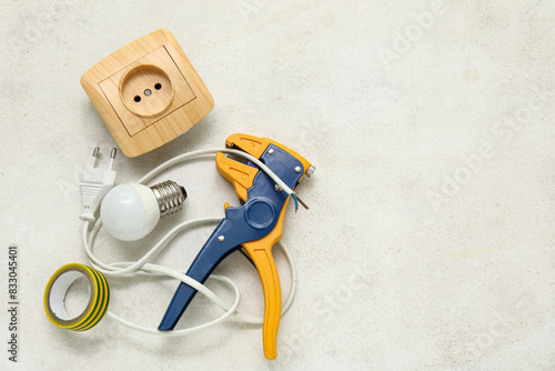 Wire stripper, light bulb, ...
