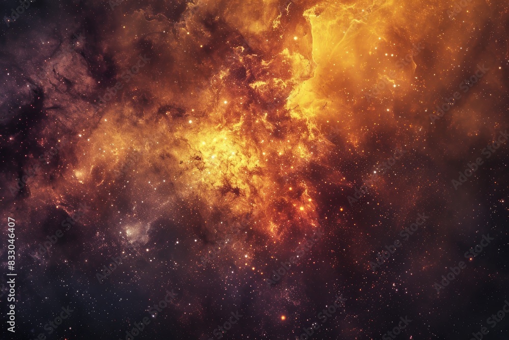 Naklejka premium Vibrant galaxy showcase with colorful galaxies