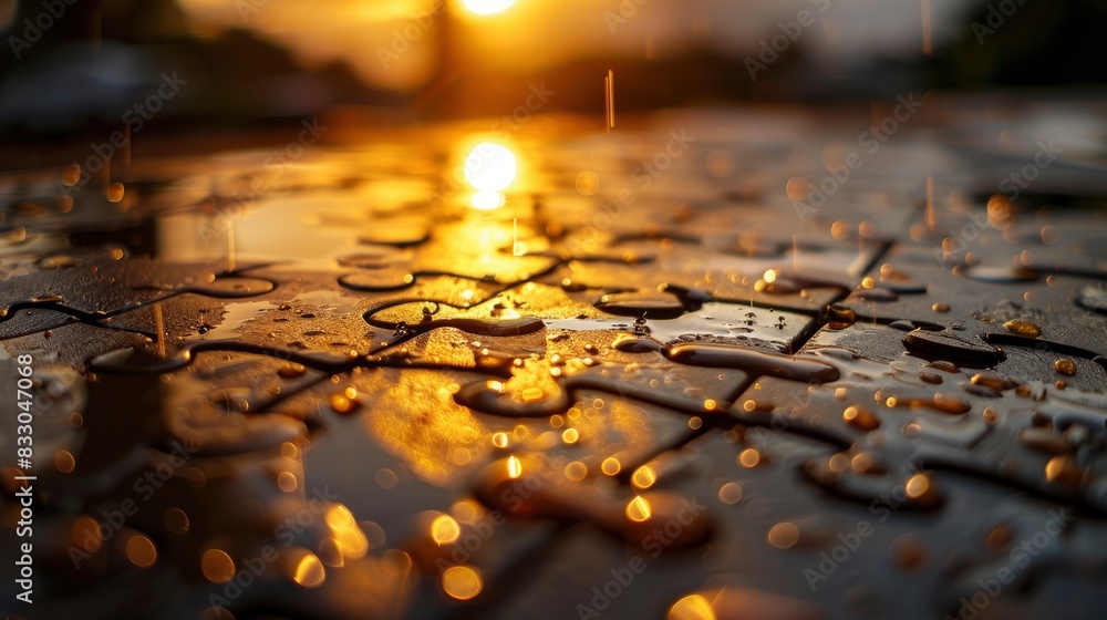 doing puzzles, light rain, baroque, sunset orange, blog doing puzzles, light rain, baroque, sunset orange, blog