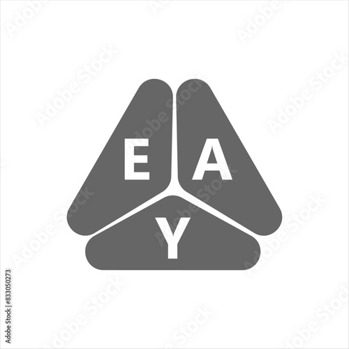EAY letter logo design on white background. Creative  modern EAY letter logo design. Vector design.