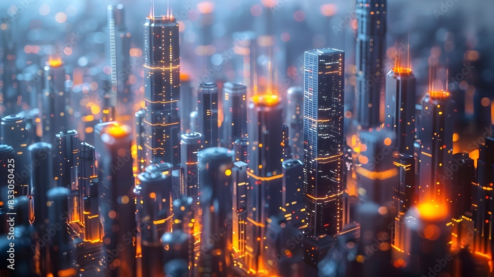 Futuristic Digital Twins of Illuminated Cityscape with Advanced Urban Infrastructure Modeling Futuristic Digital Twins of Illuminated Cityscape with Advanced Urban Infrastructure Modeling