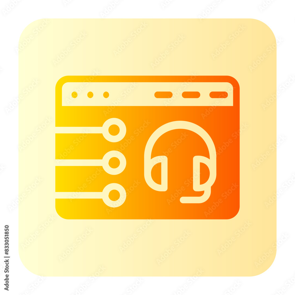 website support gradient icon website support gradient icon