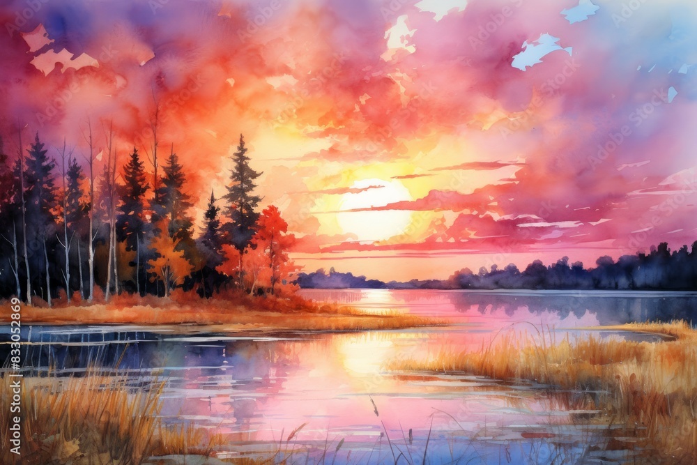 Autumn skies - Generative AI Autumn skies - Generative AI