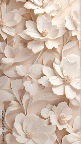 white flower background