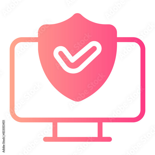 security service gradient icon photo