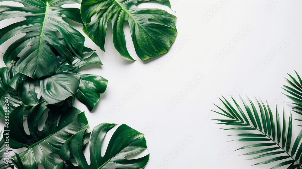 White background and monstera leaves simple, but add a subtle gold outline to the leaf veins or a small golden dot at the center of each leaf White background and monstera leaves simple, but add a subtle gold outline to the leaf veins or a small golden dot at the center of each leaf