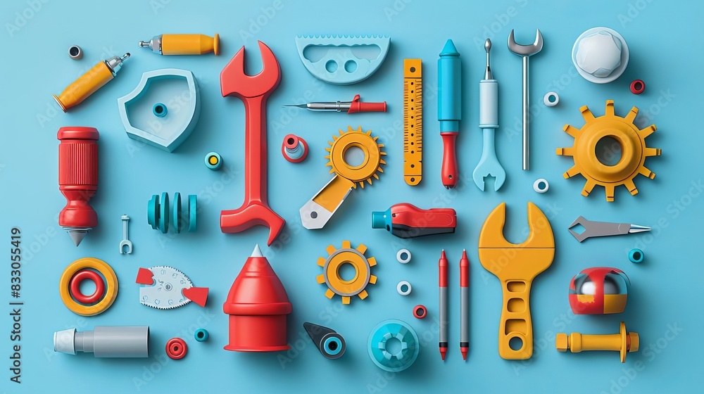 Diverse Skillsets Icons of different tools or symbols eg
