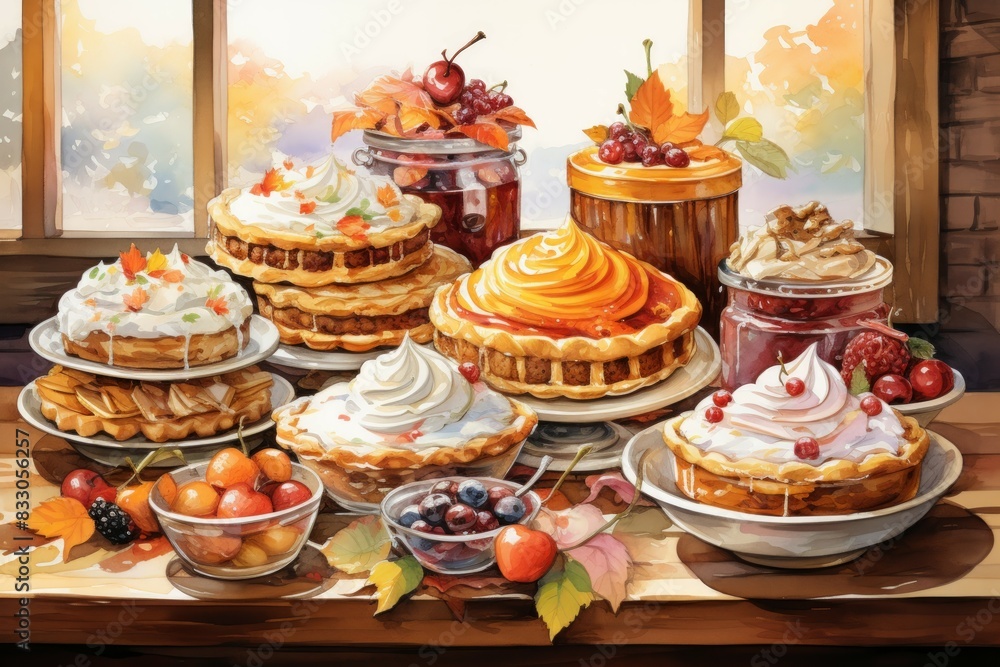 Autumn desserts - Generative AI Autumn desserts - Generative AI