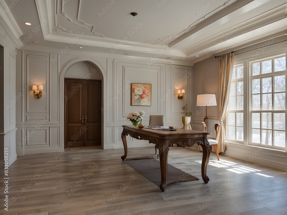 Fototapeta premium living room interior design with furniture
