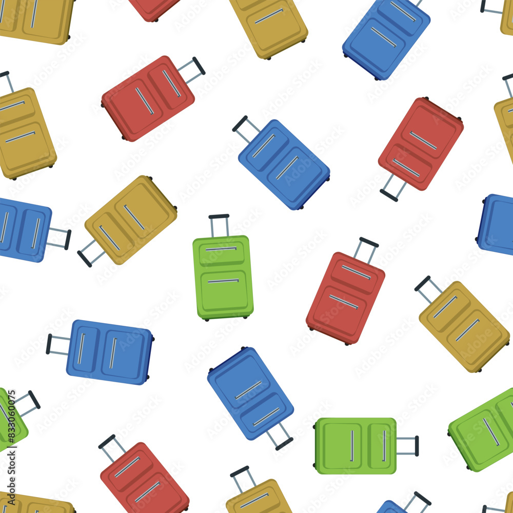 Seamless pattern with suitcases. Seamless pattern with suitcases.