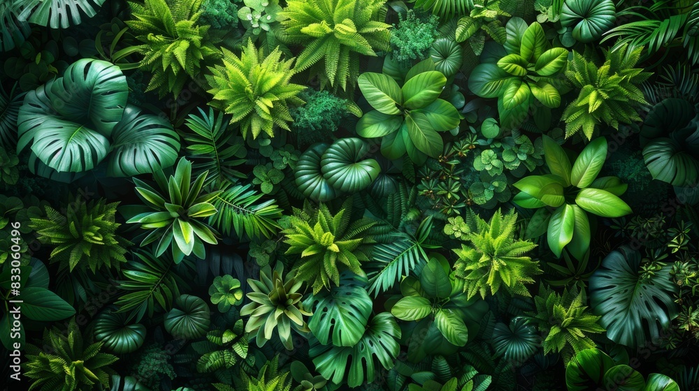 This top-view perspective offers a serene glimpse into the heart of the rainforest, where the rustle of leaves and the gentle sway of branches create a mesmerizing symphony of motion.