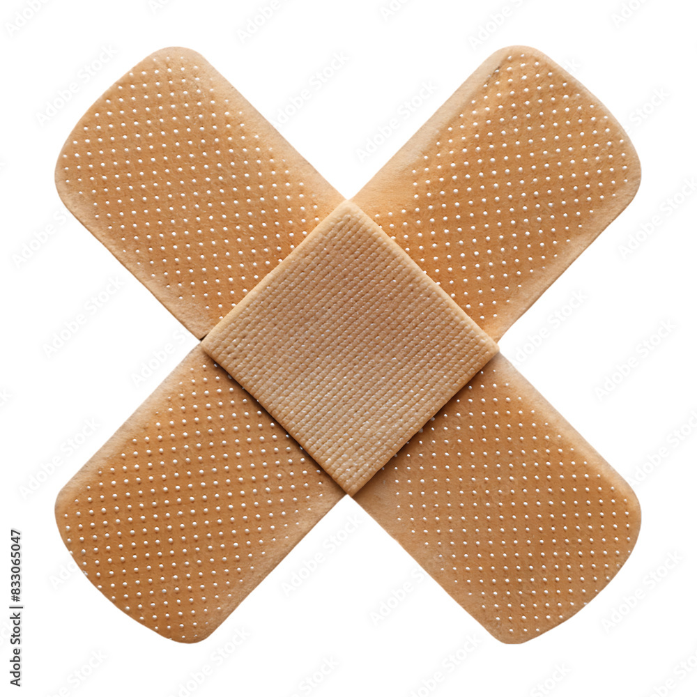 Adhesive Bandage isolated on white Adhesive Bandage isolated on white