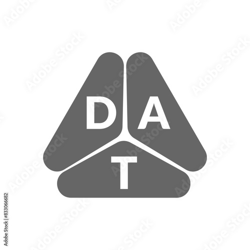 DAT letter logo design on white background. Creative  modern DAT letter logo design. Vector design.
