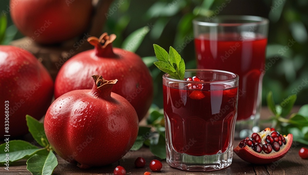 pomegranate juice and pomegranate pomegranate juice and pomegranate