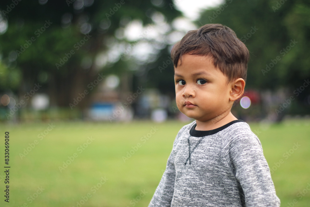 A handsome young boy, nicely dressed showing an expression of joy with hands up in the air looking excited and happy to be playing outdoors.
A handsome young boy, nicely dressed showing an expression of joy with hands up in the air looking excited and happy to be playing outdoors.