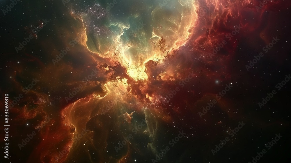 Fototapeta premium Spacewalk Wonders: Astronaut in Deep Space