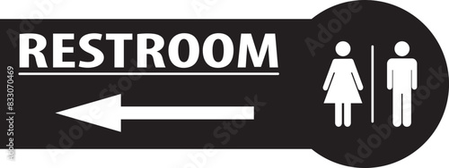 Restroom direction uncommon sign vector.eps
