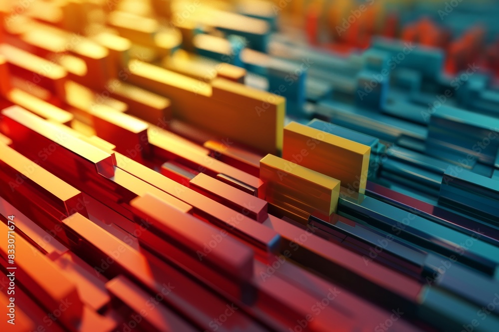 Abstract 3D bar line background, Abstract Colorful 3D bar line background, AI-generated Abstract 3D bar line background, Abstract Colorful 3D bar line background, AI-generated