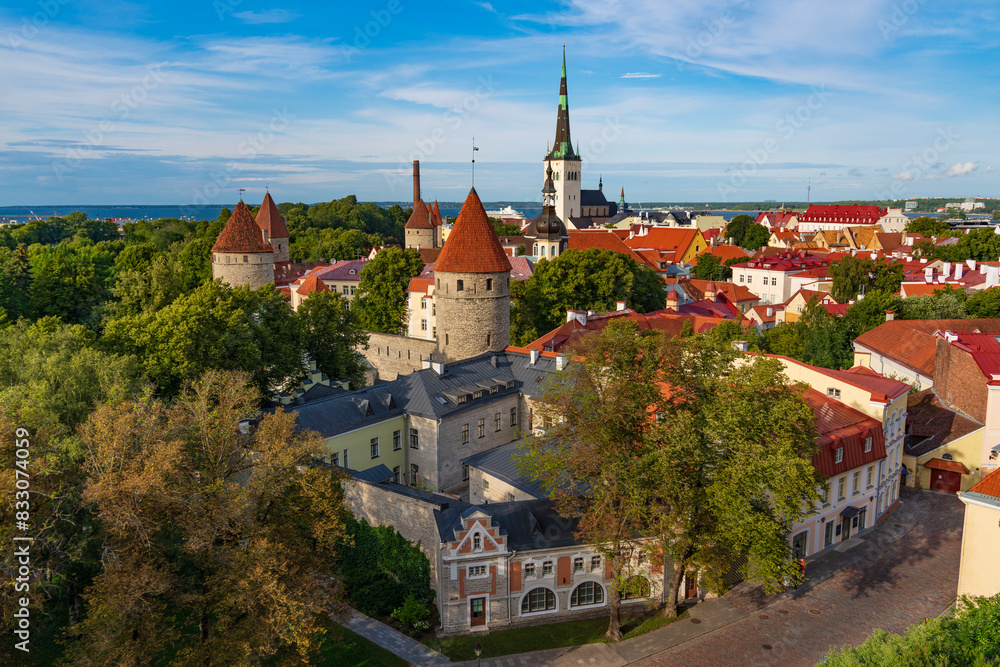 Old town of Tallinn in Estonia Old town of Tallinn in Estonia