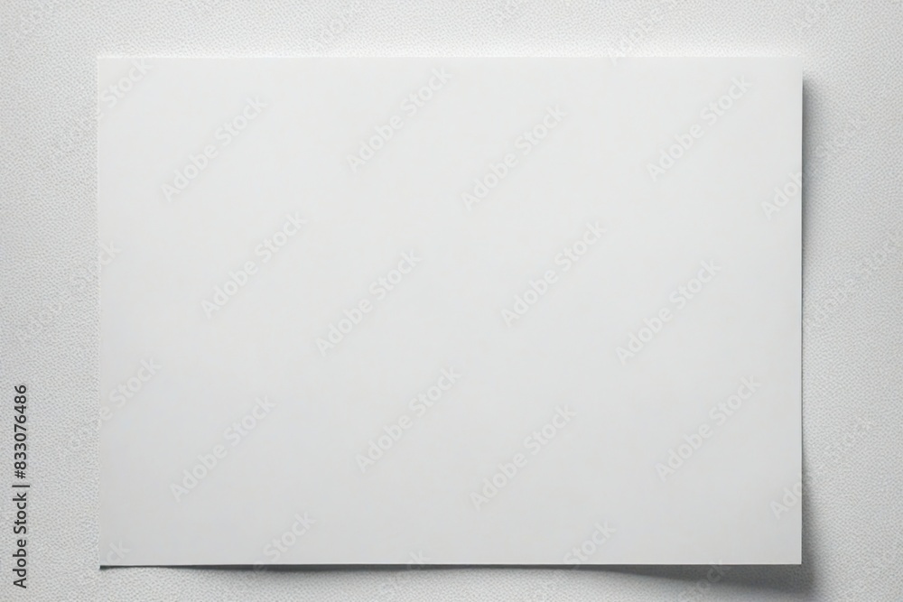 Obraz premium blank white paper on white background