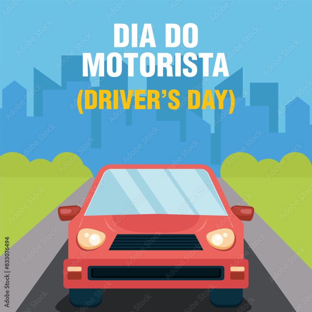 illustration design Drivers day or Dia do Motorista illustration design Drivers day or Dia do Motorista