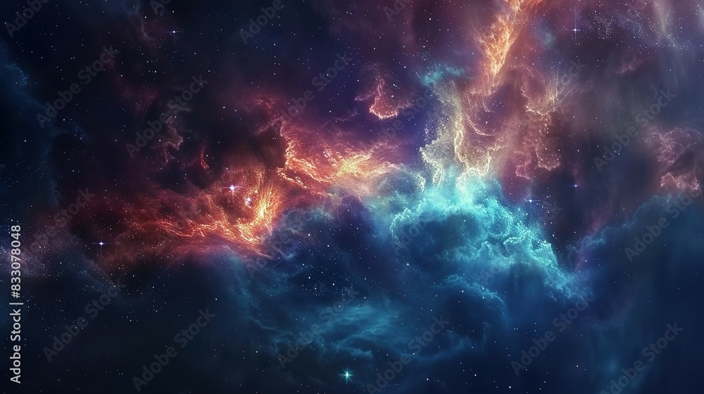 Exploring the Universe: Astronaut Spacewalk in Cosmic Art Exploring the Universe: Astronaut Spacewalk in Cosmic Art