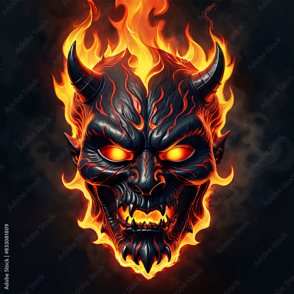 flaming skull with flames flaming skull with flames