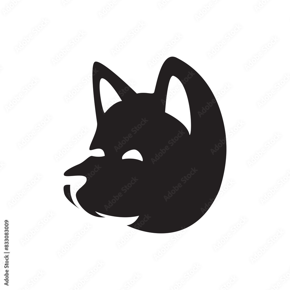 shiba inu dog head logo puppy silhouette minimalist vector icon symbol graphic design illustration shiba inu dog head logo puppy silhouette minimalist vector icon symbol graphic design illustration
