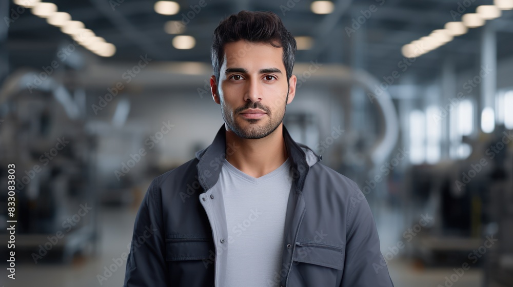 Fototapeta premium Confident male engineer looking at camera 