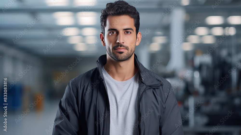 Confident male engineer looking at camera Confident male engineer looking at camera