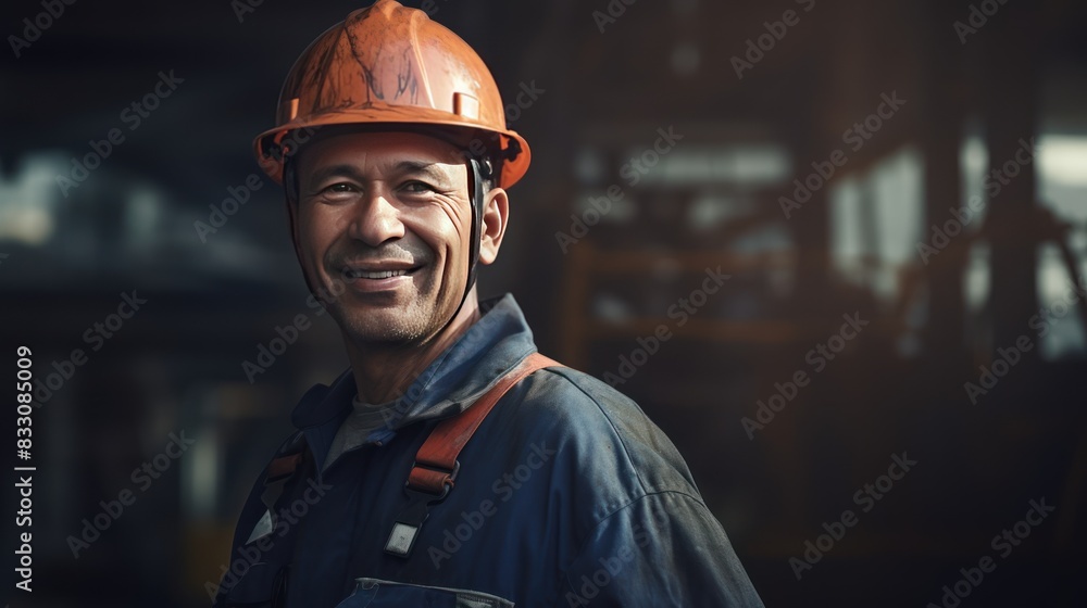 Portrait of Smiling Professional Heavy Industry Engineer Portrait of Smiling Professional Heavy Industry Engineer