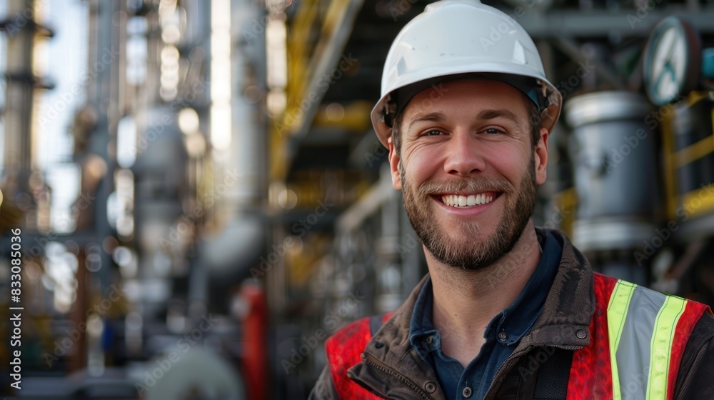 Smiling Professional Heavy Industry Engineer / Worker Smiling Professional Heavy Industry Engineer / Worker