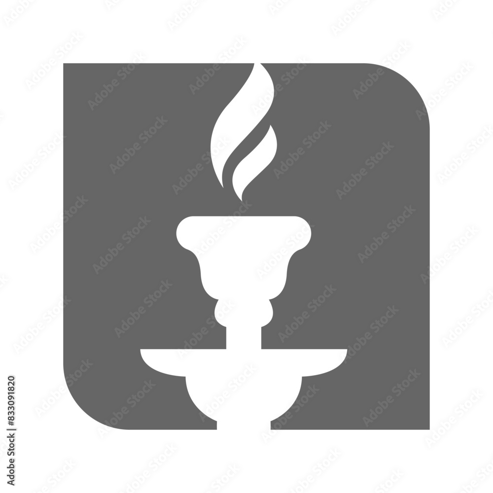 Cigarette icon logo design Cigarette icon logo design