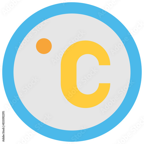 celsius flat icon