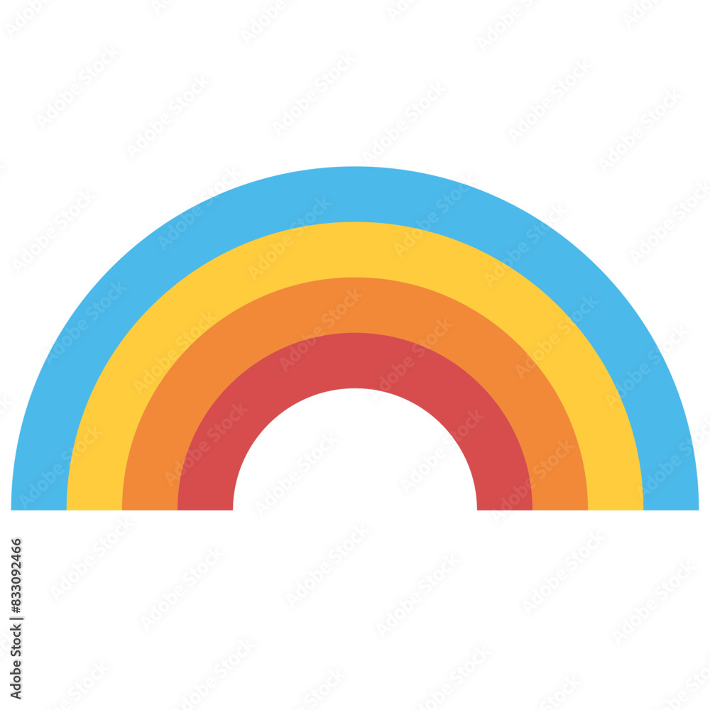 Obraz premium rainbow flat icon